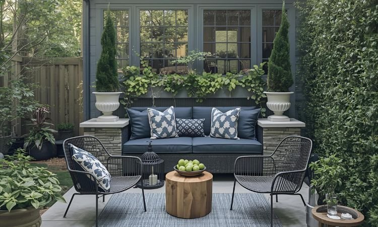 small concrete patio ideas