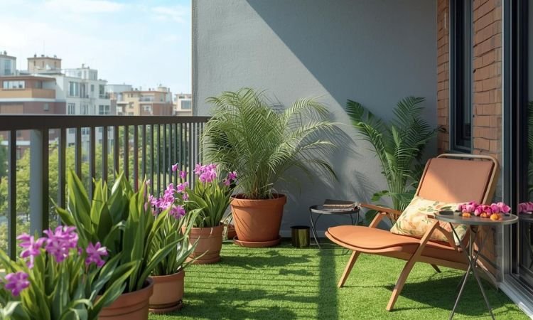 Balcony With Artificial Grass Ideas