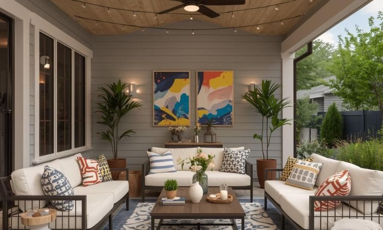 Covered back patio decorating ideas