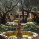 Mediterranean house garden