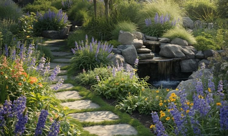 sloped garden ideas