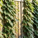 Backyard privacy fence