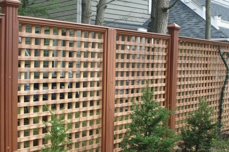 Lattice fence panels