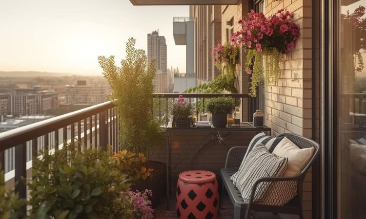 Mini balcony ideas apartment