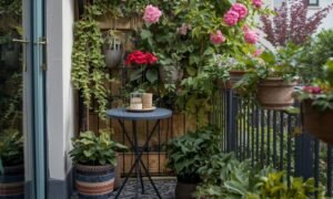 Very small balcony decor