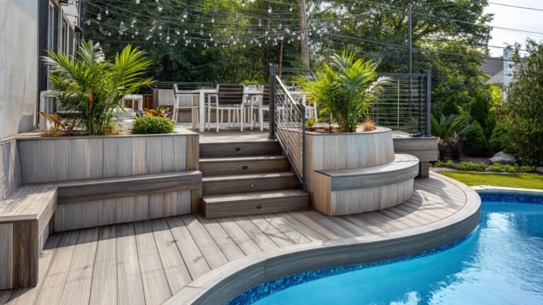 17 Stunning Above Ground Pool Deck Ideas for a Beautiful Backyard Retreat