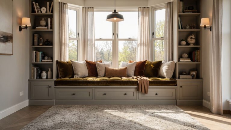 Cozy Bay Window Reading Nook Ideas for a Bright and Relaxing Seating Corner