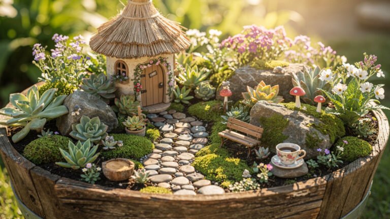 Creative Fairy Garden Planter Ideas for a Whimsical Miniature Outdoor Display