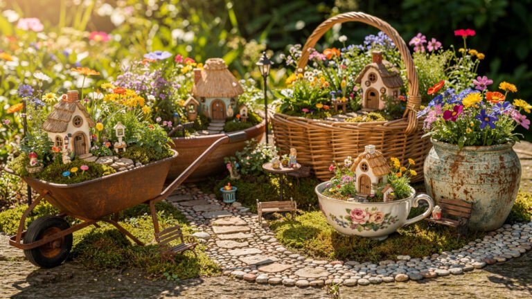Whimsical Fairy Garden Container Ideas for Enchanting Miniature Worlds