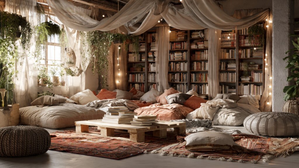 20 Inspiring Floor Reading Nook Ideas for Cozy Home Spaces