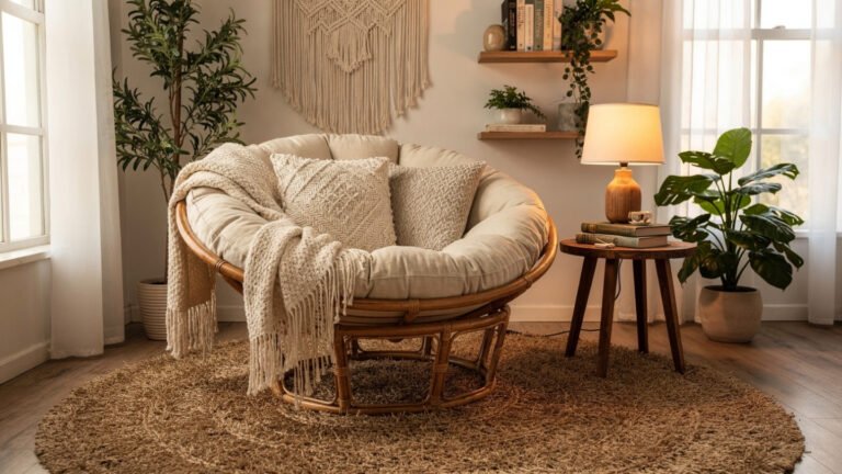 Cozy Papasan Chair Reading Nook Ideas for a Relaxing and Stylish Corner