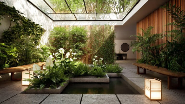 Serene Indoor Courtyard Garden Ideas to Bring Nature Inside Your Home