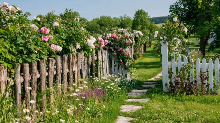 Charming Country Garden Fence Ideas for Welcoming Outdoor Look