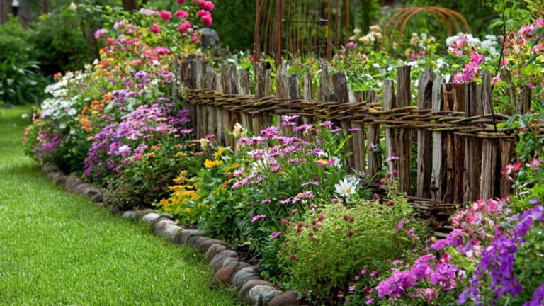 17 Charming flower bed fence ideas to Define Your Garden