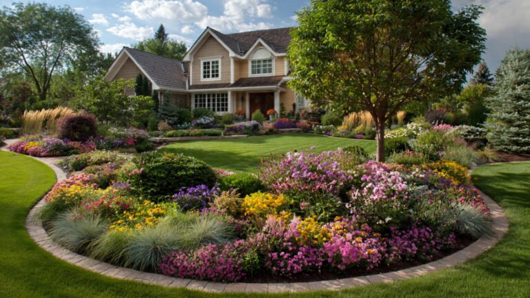 18 large flower bed ideas front yards for Stunning Curb Appeal