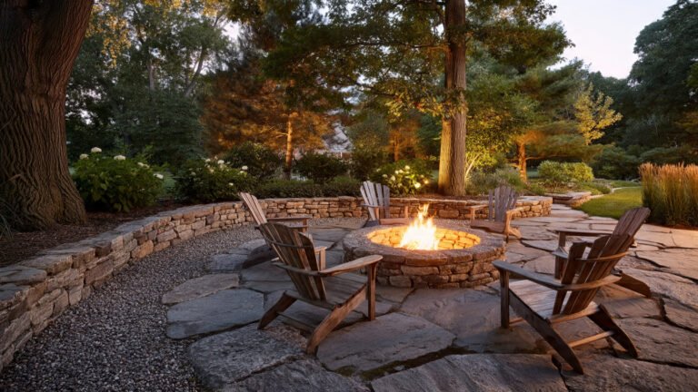 23 Rustic Stone Fire Pit Backyard Ideas for a Inviting Outdoor Retreat