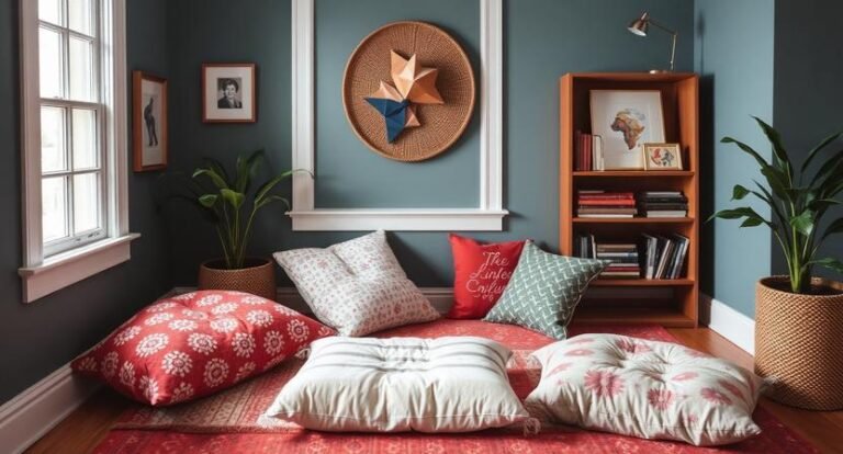 17 Inspiring Floor Pillows Reading Nook Ideas for Ultimate Comfort