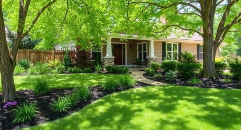 20 Stunning Front Yard Shade Landscaping Ideas For a Cool Retreat