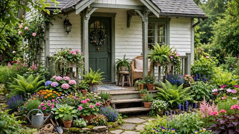 24 Small Front Porch Garden Ideas to Maximize Charm and Curb Appeal