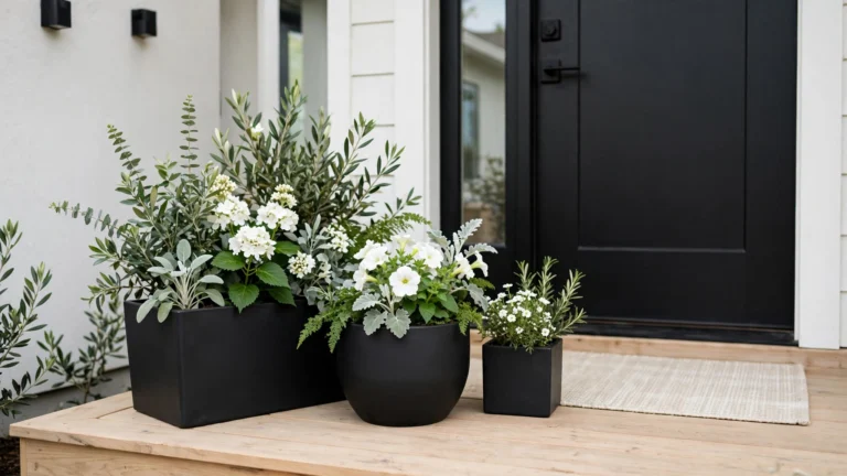 23 Small Front Porch Flower Pot Ideas to Refresh Your Entryway