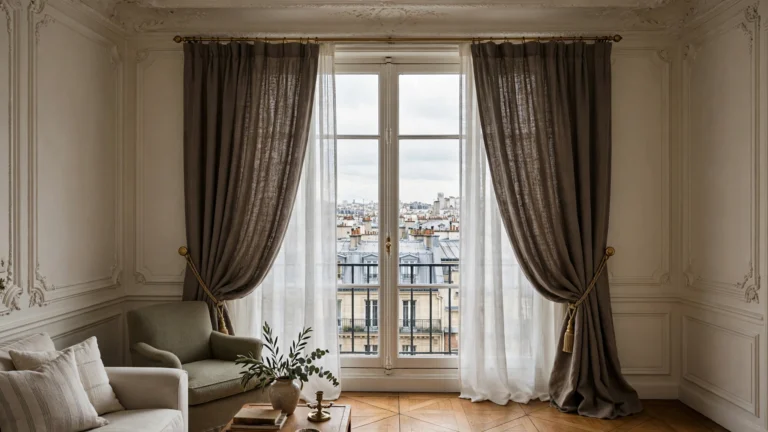 19+ Parisian Apartment Curtains to Elevate Your Interior Design