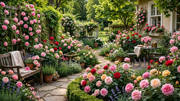 19+ Stunning Backyards Rose Garden Ideas to Transform Your Outdoor Space