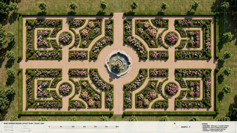 15 Rose Garden Design Layout Flower Beds for Every Style