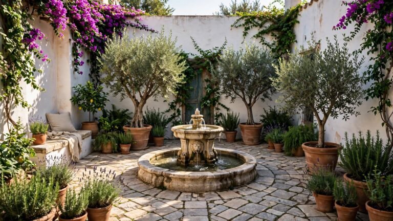 19 Mediterranean Courtyard Garden Ideas for a Timeless Outdoor Escape
