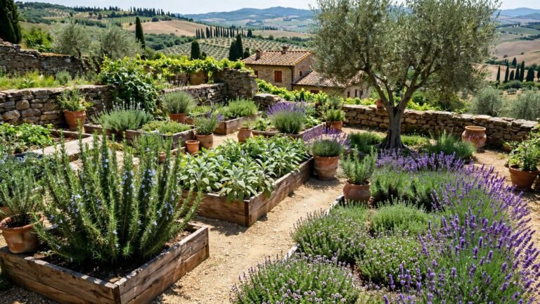 21 Mediterranean Herb Garden Layouts for Sunny Outdoor Spaces