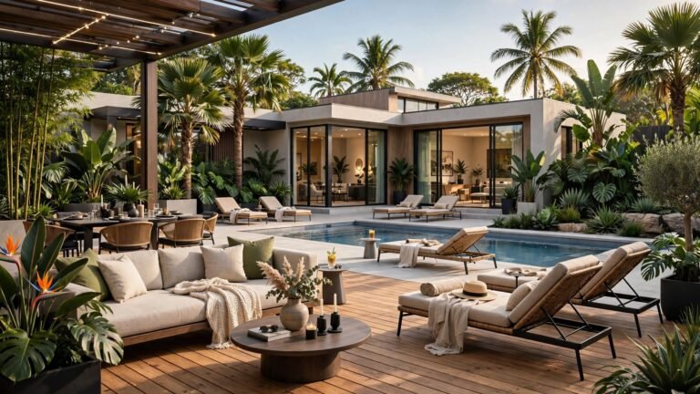 17 Outdoor Patio Ideas With Pool for a Backyard That Feels Like a Resort