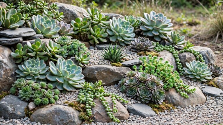 30 Succulent Rock Garden Ideas for a Stunning Low-Water Landscape