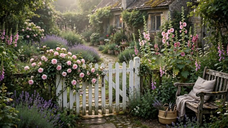 21+ Vintage Cottage Garden Ideas for a Romantic Outdoor Space