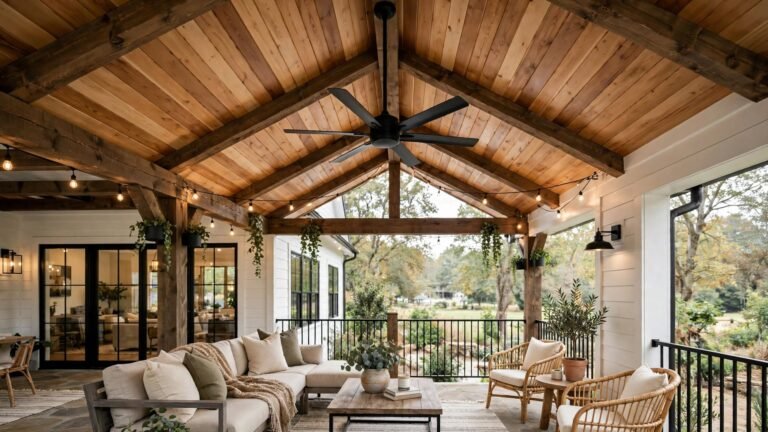 16 Back Porch Ceiling Ideas to Transform Your Outdoor Space
