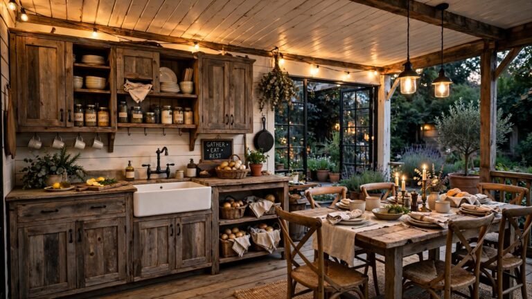 24 Back Porch Kitchen Ideas for a Beautiful and Functional Outdoor Cooking Space