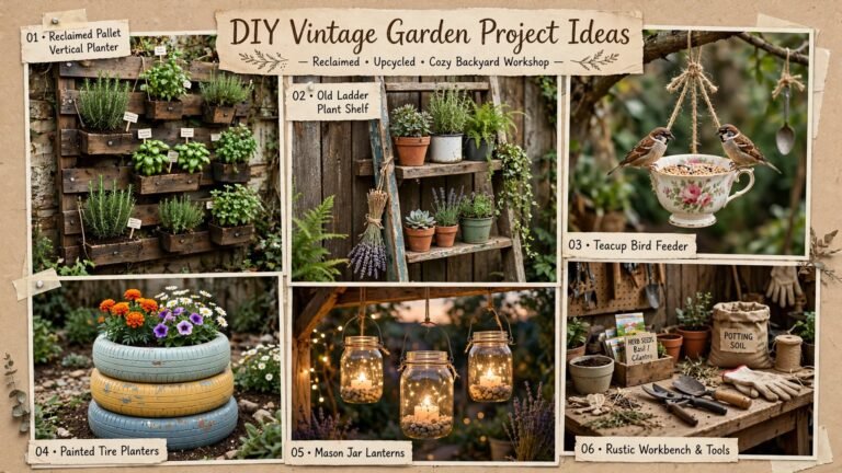 19 DIY Vintage Garden Project Ideas to Transform Your Outdoor Space