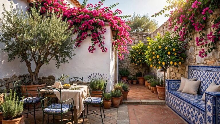 29 Mediterranean Courtyard Garden Ideas for a Serene Outdoor Retreat