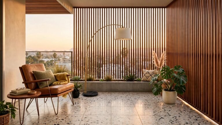 26 Mid Century Modern Balcony Ideas for Stylish Outdoor Living