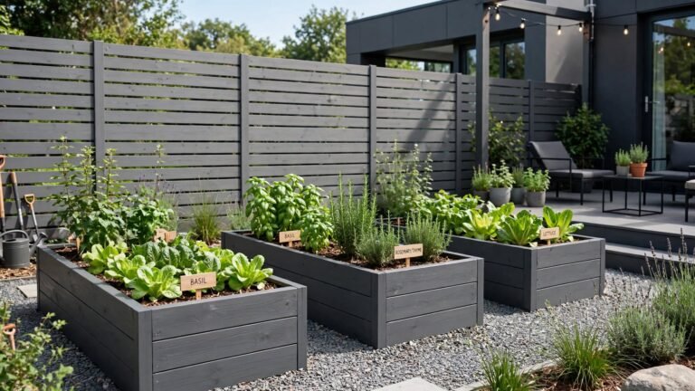 13 Inspiring Grey Fence Garden Ideas to Transform Your Outdoor Space