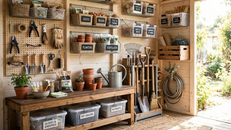 20 Garden Shed Storage Ideas That Turn Chaos Into Calm