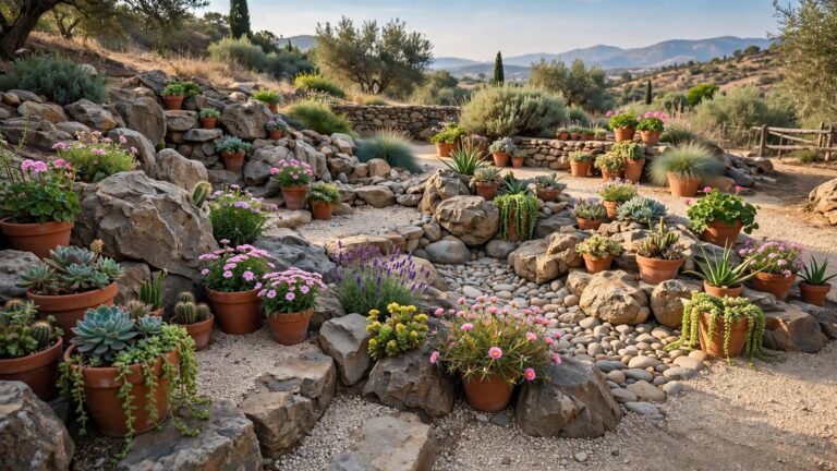 26 Rock Garden with Potted Plants Ideas for a Stunning Outdoor Space