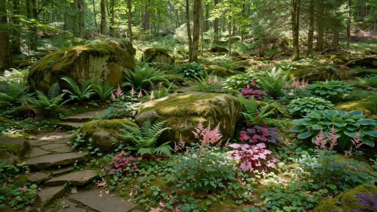 16 Shade Rock Garden Ideas for Beautiful, Low-Maintenance Spaces