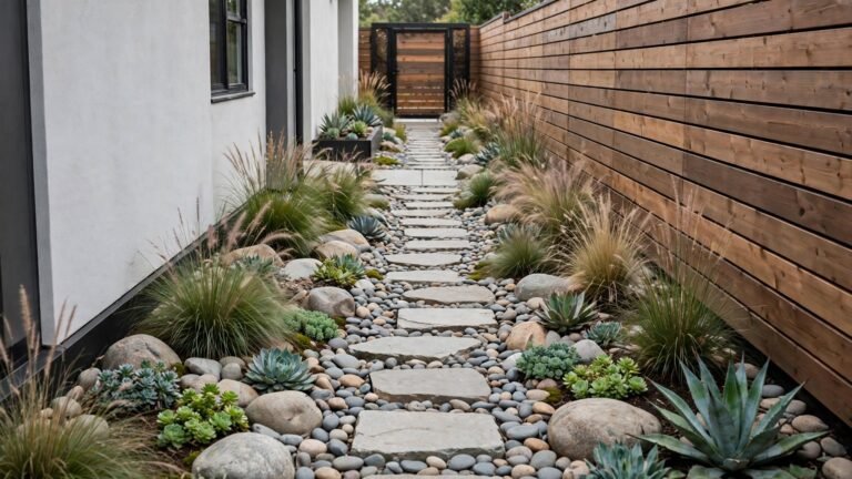25 Side Yard Rock Landscaping Ideas to Transform Forgotten Outdoor Spaces