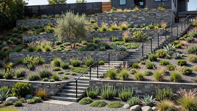 20 Slanted Side Yard Landscaping Ideas to Transform a Tricky Slope