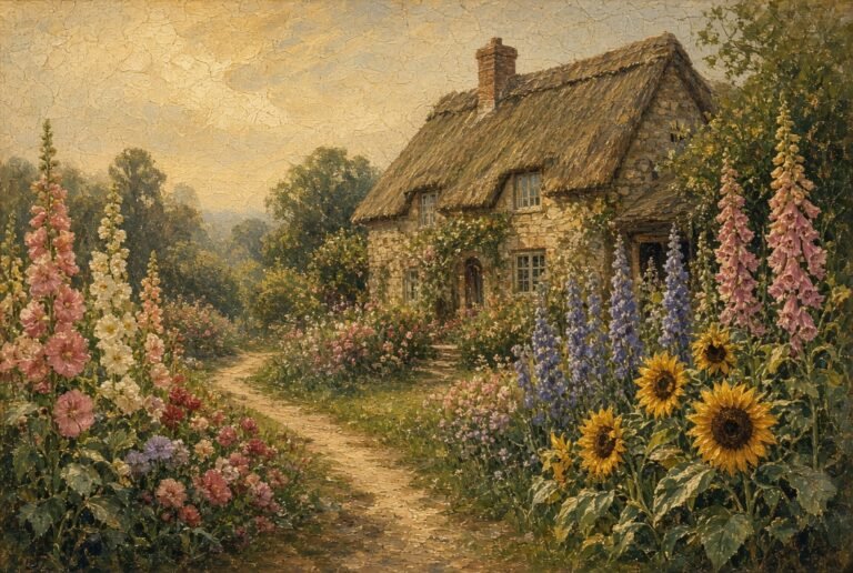 19 Vintage Garden Painting Ideas for Timeless Botanical Charm
