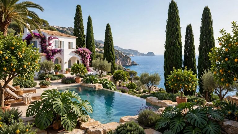 20 Mediterranean Tropical Garden Ideas for a Lush, Sun-Loving Paradise